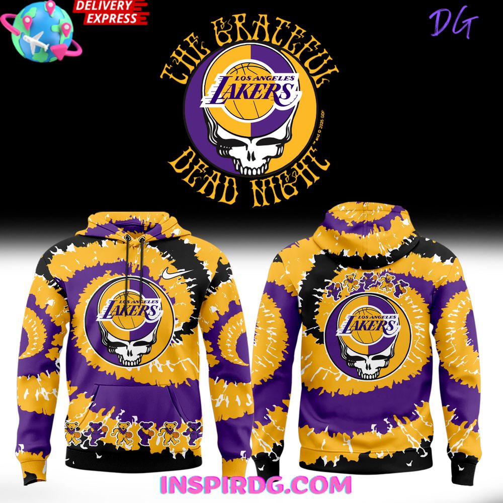 Los Angeles Lakers Grateful Dead Night Special Hoodie Set Gift For Sport Music Fans