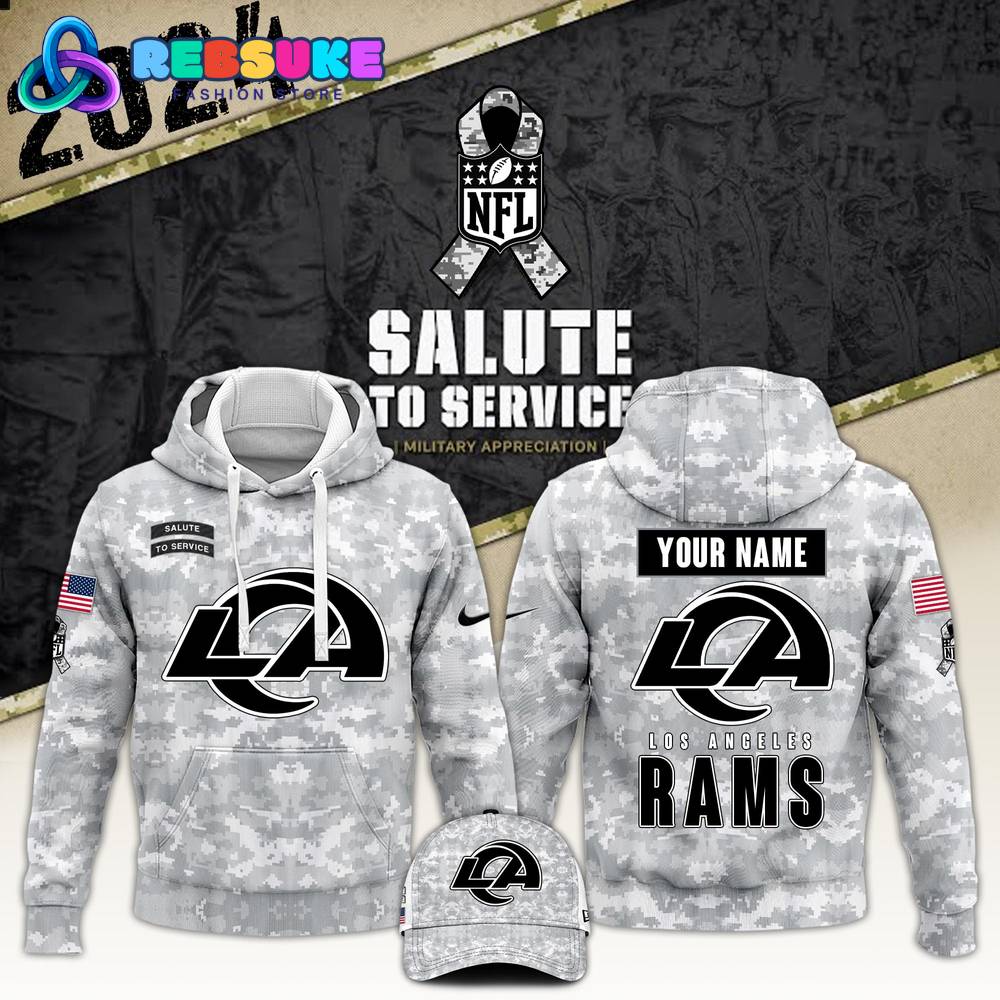 Los Angeles Rams Arctic Camo 2024 Combo Hoodie, Pants, Cap Gift For Sport Music Fans