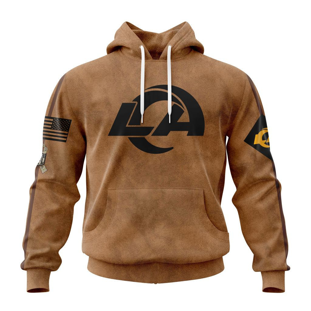 Los Angeles Rams Basic Brown NFL 3D Hoodie
