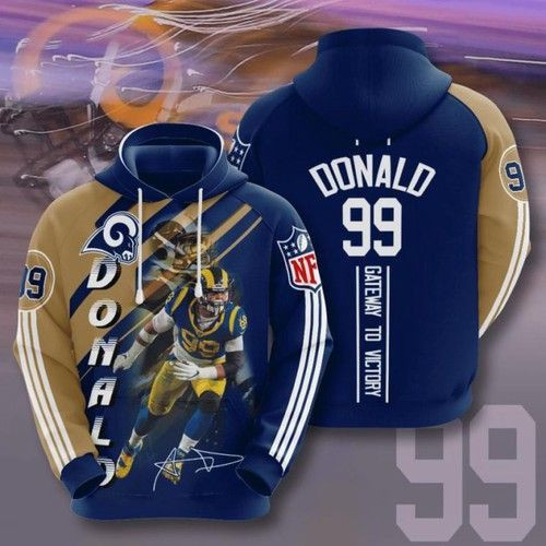 Los Angeles Rams Donalo 99 Hoodie  Zip Hoodie