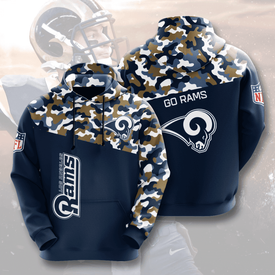 Los Angeles Rams Hoodie  Zip Hoodie Version 343