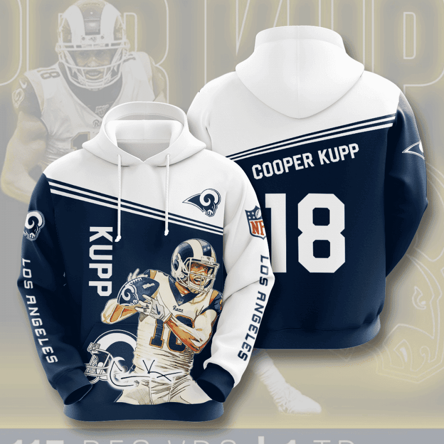 Los Angeles Rams Hoodie  Zip Hoodie Version 376