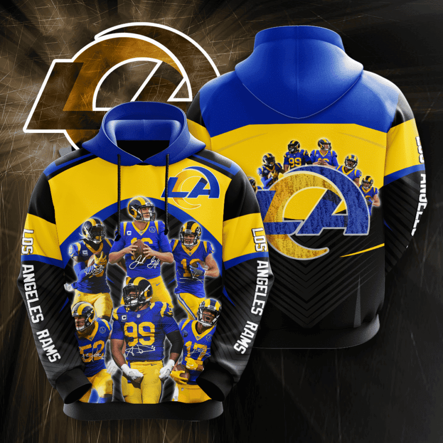 Los Angeles Rams Hoodie  Zip Hoodie Version 538
