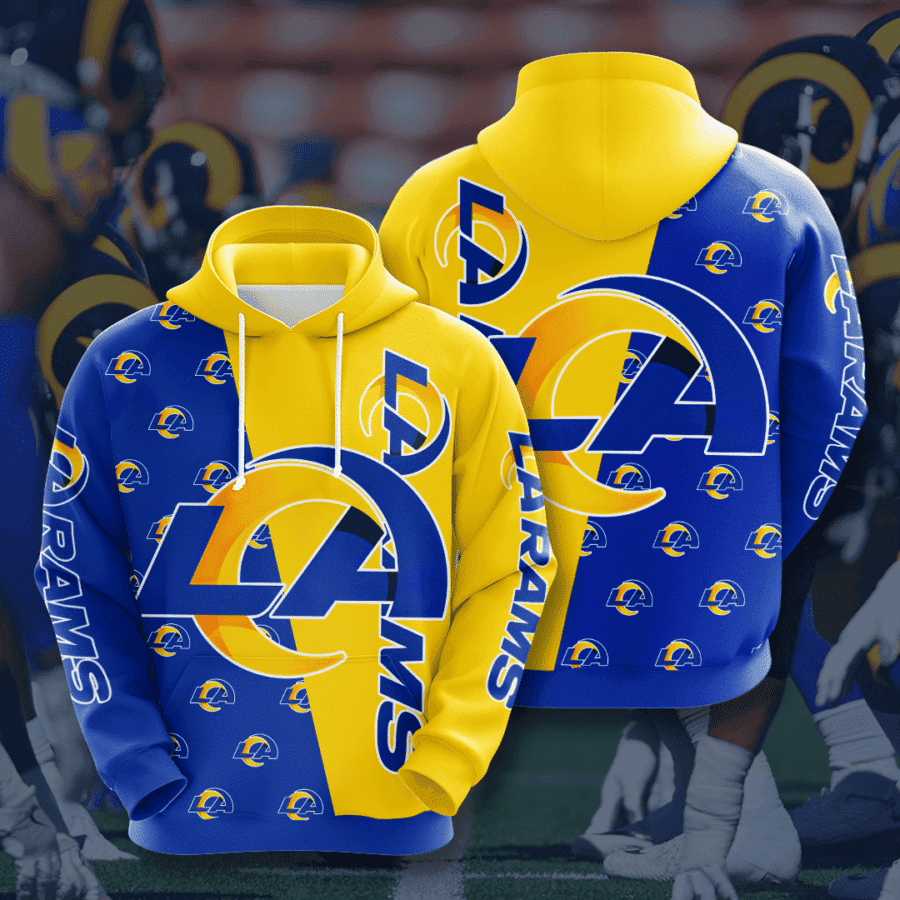 Los Angeles Rams Hoodie  Zip Hoodie Version 544