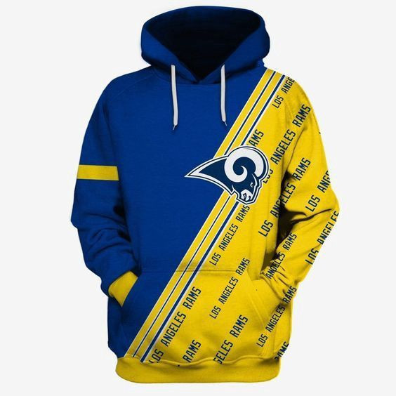 Los Angeles Rams NFL Football Many Logo Hoodie  Zip Hoodie Version 366