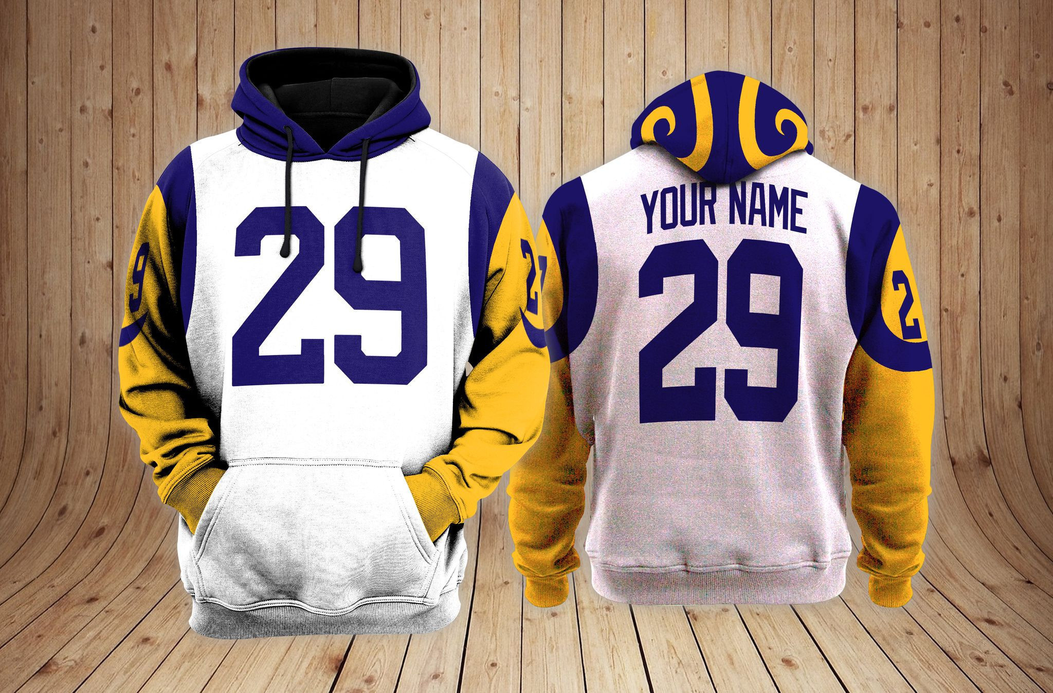 Los Angeles Rams NFL Team 3D Hoodie