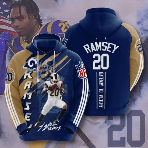Los Angeles Rams Ramsey 20 Hoodie  Zip Hoodie