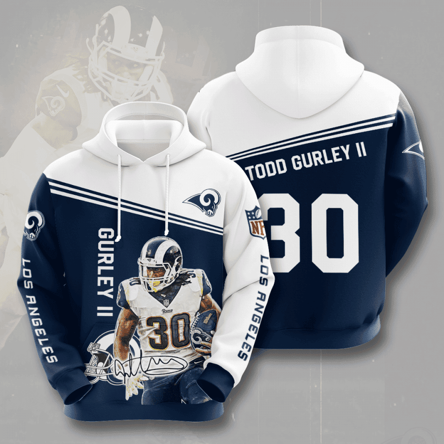 Los Angeles Rams Todd Gurley 30 Hoodie  Zip Hoodie