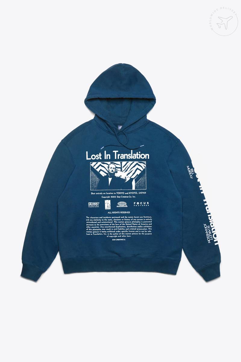 Lost in Translation Blue Hoodie