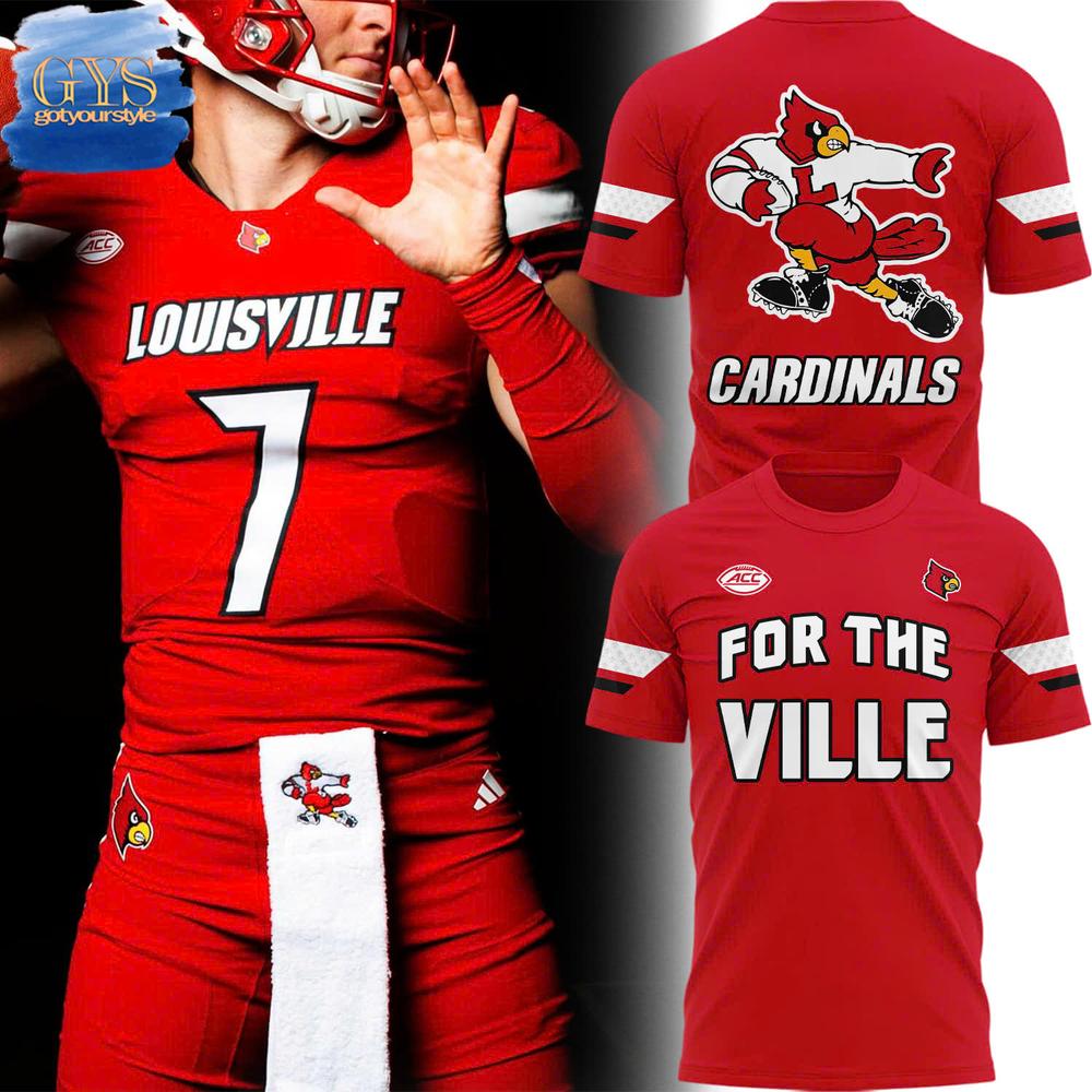 Louisville Cardinals For The Ville Limited Edition T-Shirt Premium Merchandise