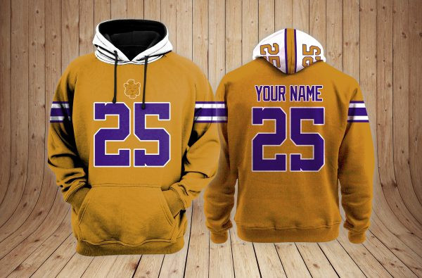 LSU Tigers football NCAA Custom 3D Hoodie PT19