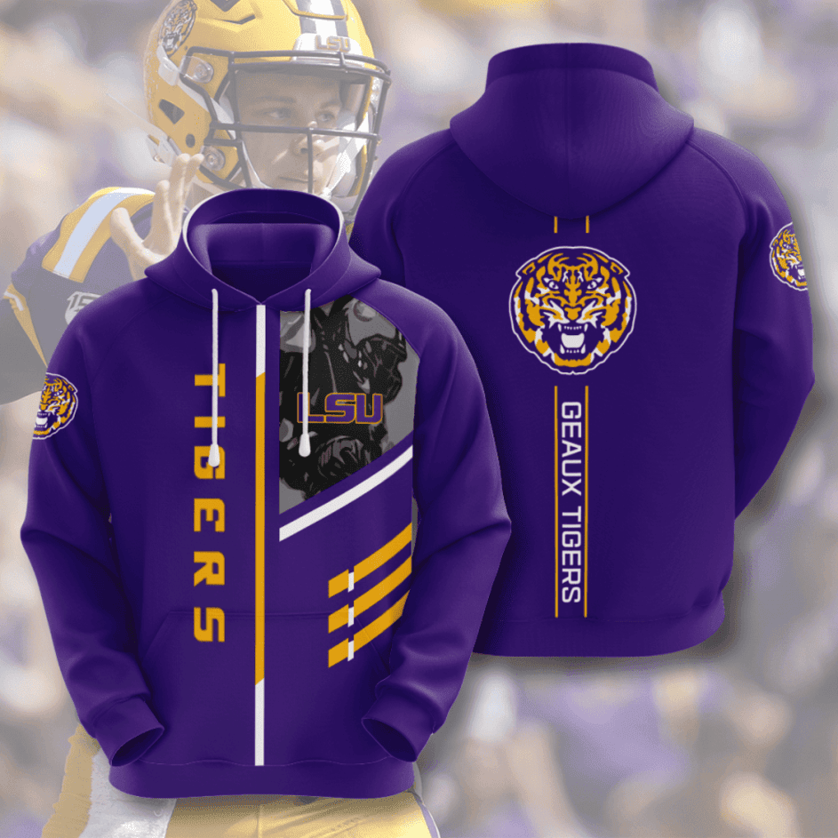 Lsu Tigers Hoodie  Zip Hoodie Version 523