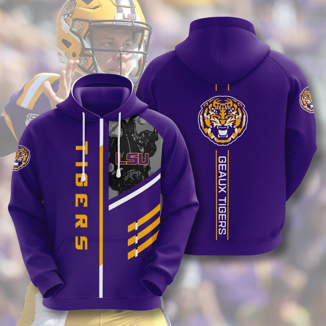 Lsu Tigers Hoodie  Zip Hoodie Version 536