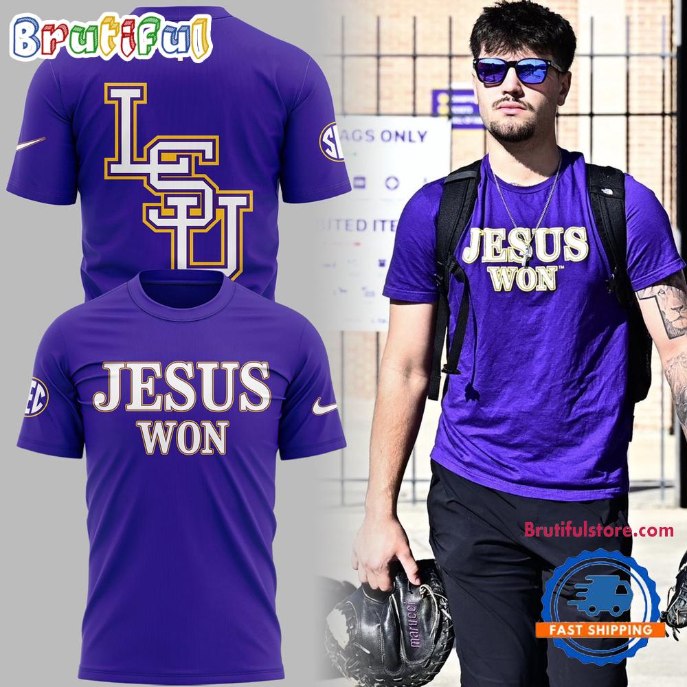 LSU Tigers JESUS WON 3D Print Shirt