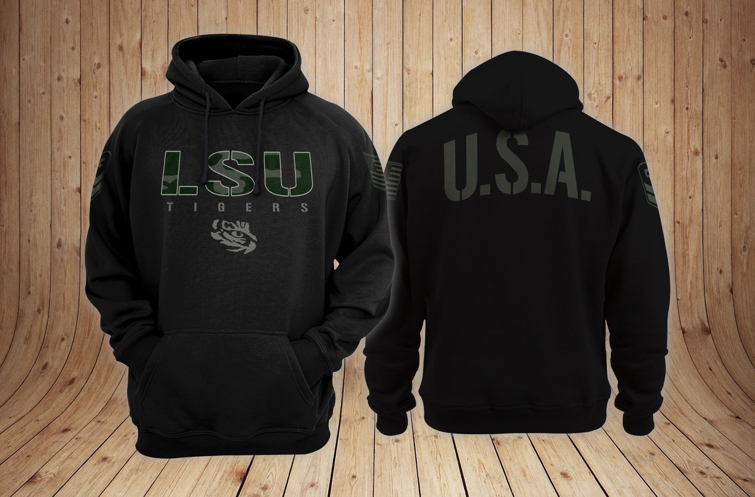 LSU Tigers Military Appreciation NCAA 3D Hoodie PT19316
