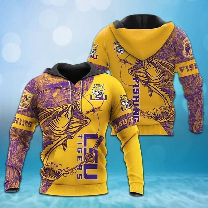Lsu Tigers Ncaa Fan Fishing Hoodie Zip Hoodie