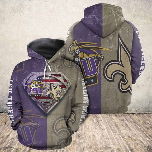 Lsu Tigers Vs Saints Hoodie Zip Hoodie
