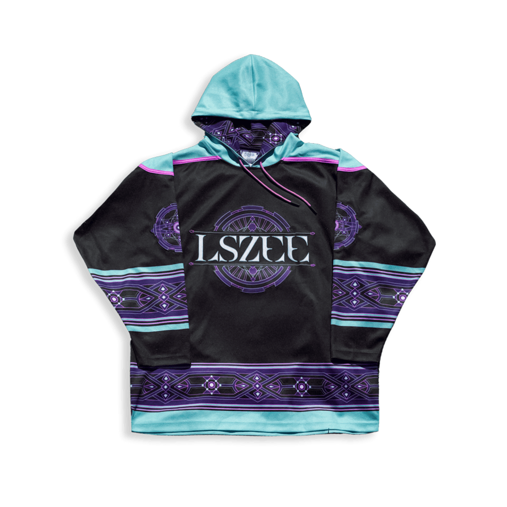 Lszee 556 Lotus Flux Hooded Hockey Jersey â€“ Gift for Music Lovers