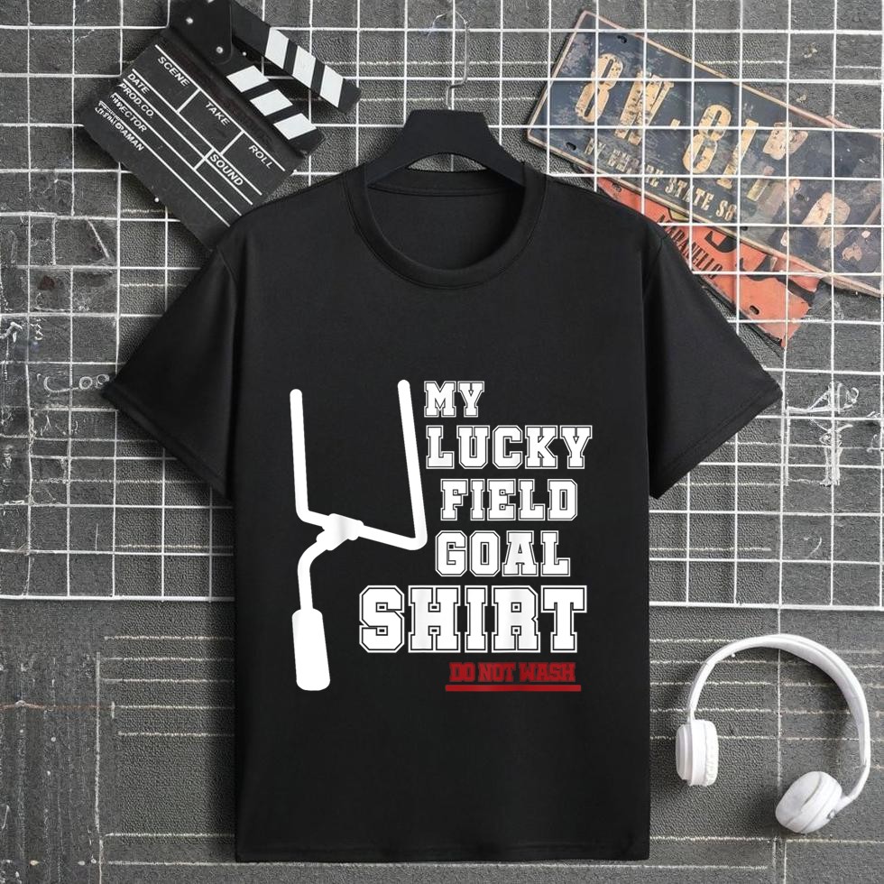 Lucky Field Goal Funny Football Fan Kicker T-Shirt