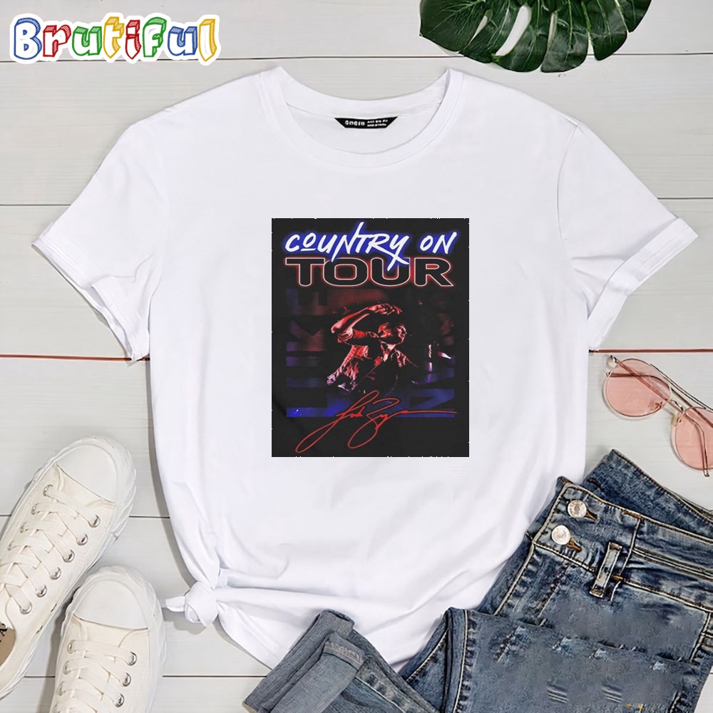 Luke Bryan Country On Tour 2024 Fan Signature T Shirt