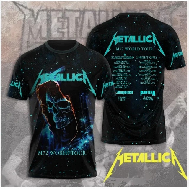 M72 World Tour Metallica Band T-shirt Metallica 2025 Merch Gift For Rock Fans