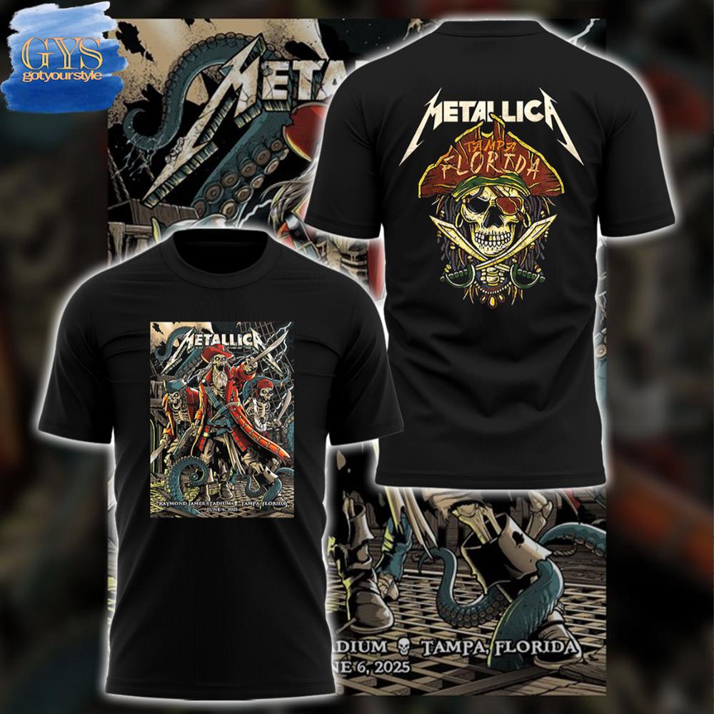 M72 World Tour Tampa Florida Metallica T-Shirt Gift For Sport Music Fans