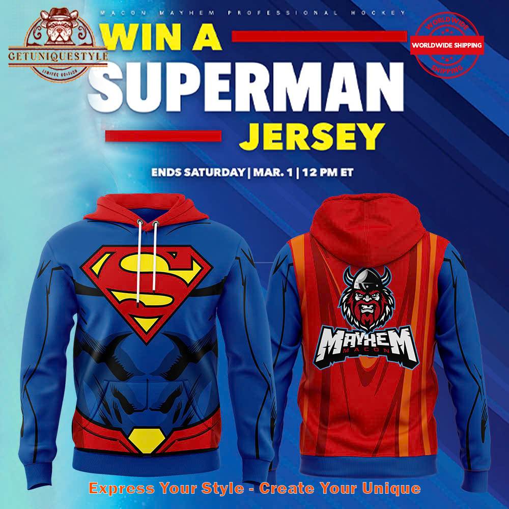 Macon Mayhem Superman 2025 Hoodie