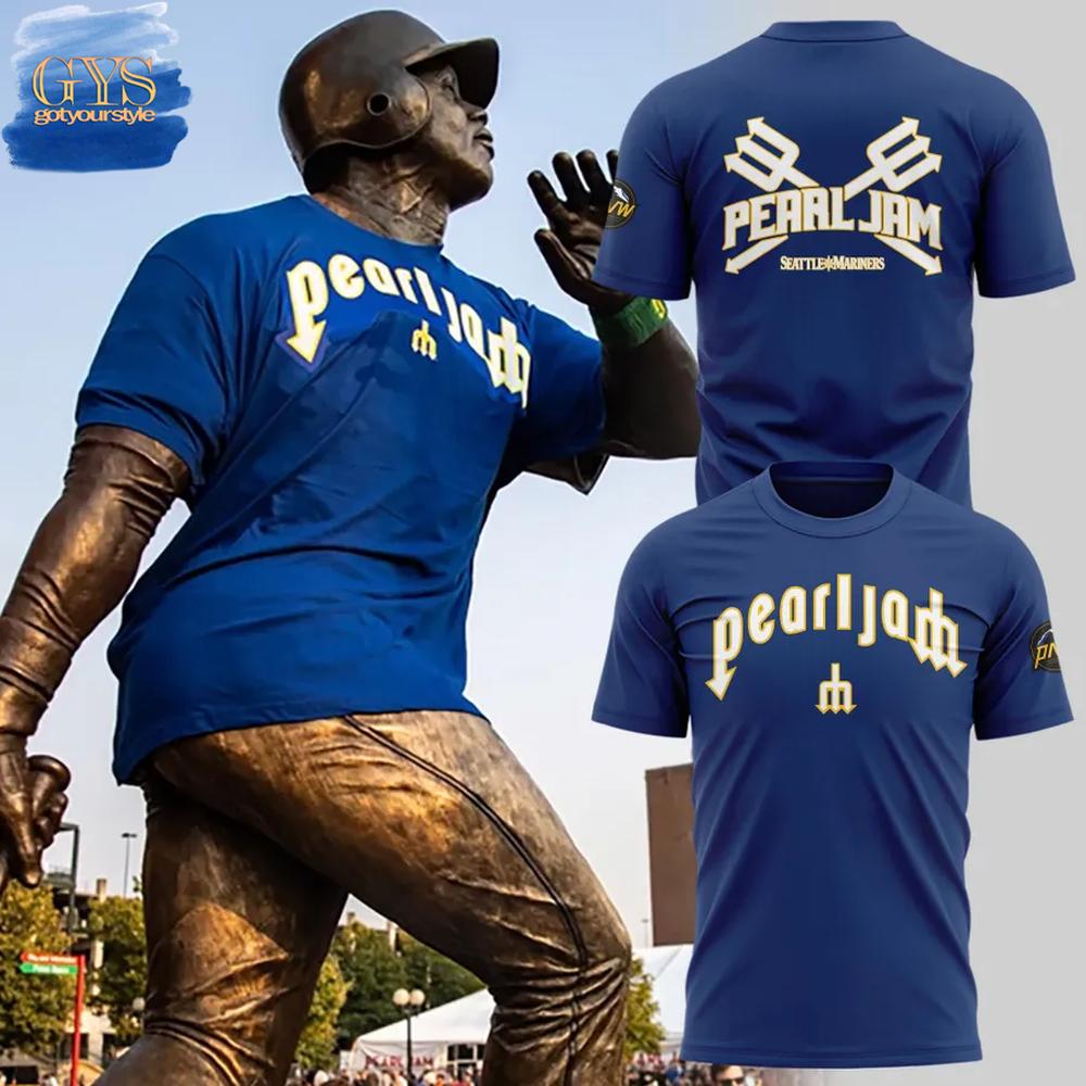 Mariners Pearl Jam Ten Club Night Limited Edition T-Shirt Premium Merchandises