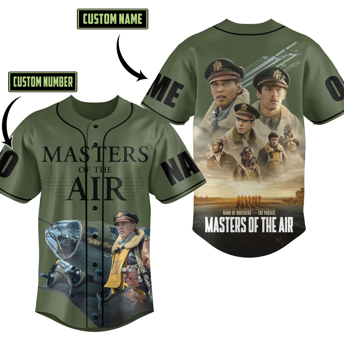 Masters of the Air Baseball Jersey For Fans