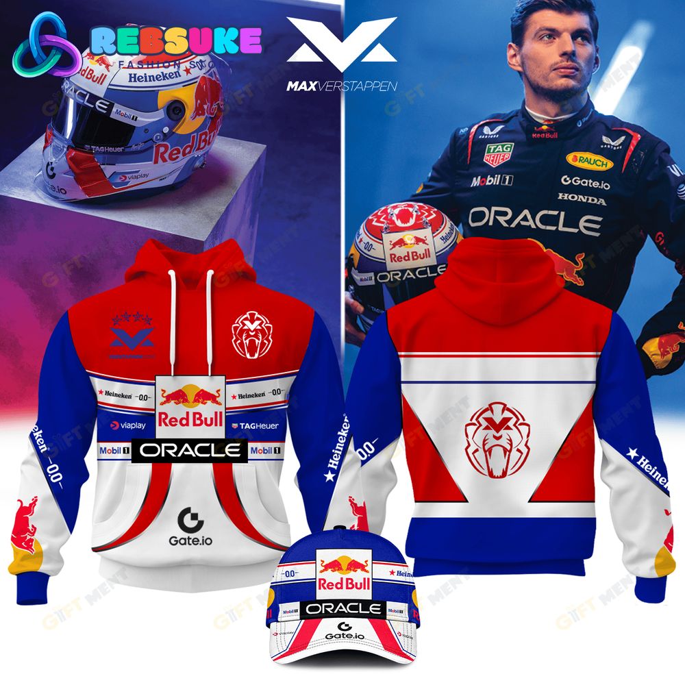 Max Verstappen 2025 Red Bull Racing New Hoodie, Cap Premium Merchandise