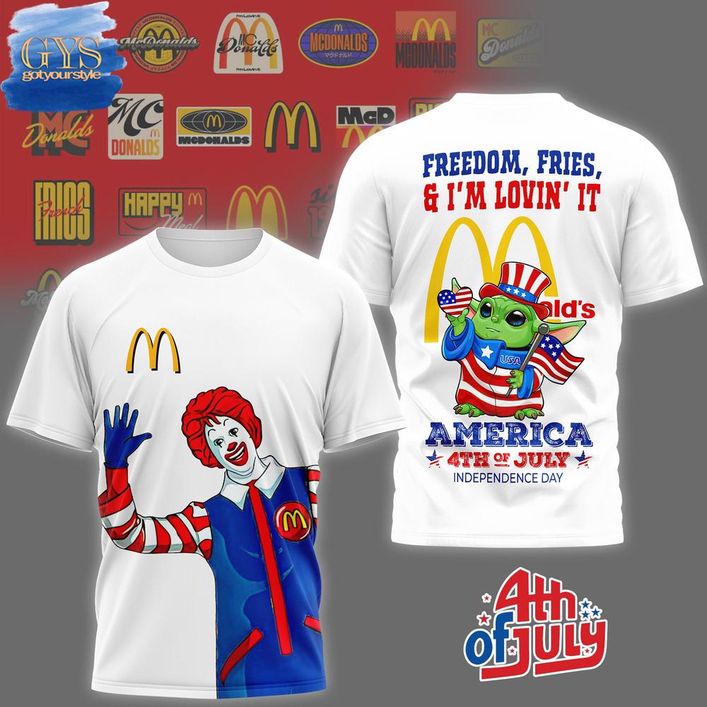 McDonald's Happy Independence Day T-Shirt Gift For Sport Music Fans