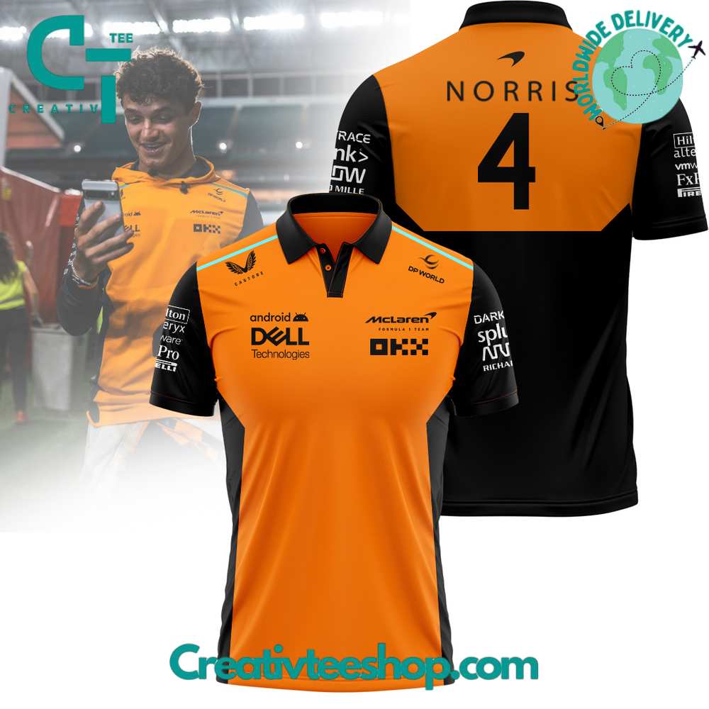 McLaren Fomula One MiamiGP Lando Norris 1st Polo Shirt
