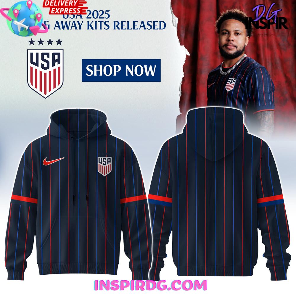 Mens USMNT 2025 Heartbeat Away Stadium Special Hoodie Premium Merchandise