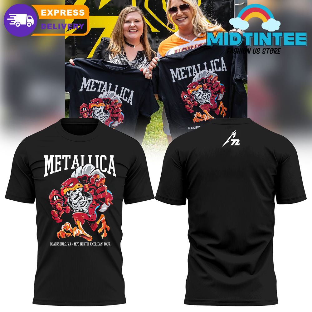 Metallica M72 Virginia Tech At Lane Stadium Blacksburg Shirt