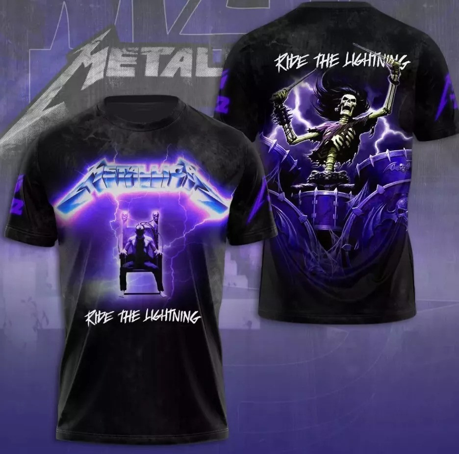 Metallica M72 World Tour Date 2025 3D Shirt Gift Music Lovers Men Women