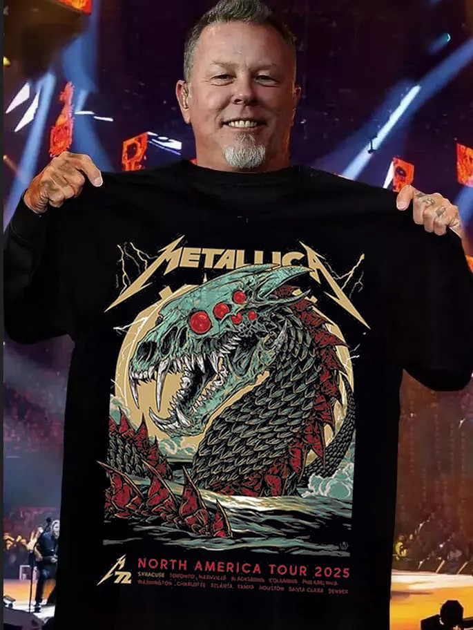 Metallica Merch Shirt Syracuse North America Tour 2025 Seppuku Unisex T-Shirt Rock Fan Merch