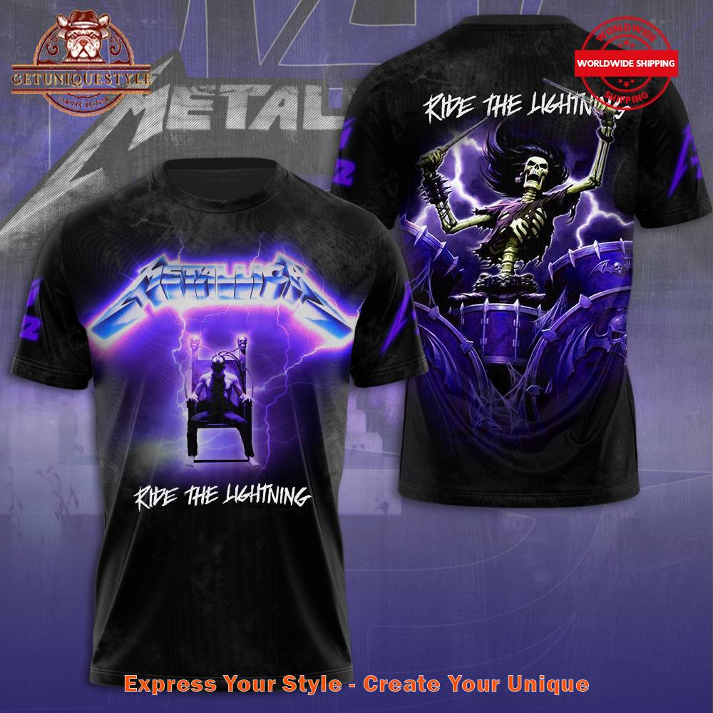 Metallica Ride The Lightning Merch Collection