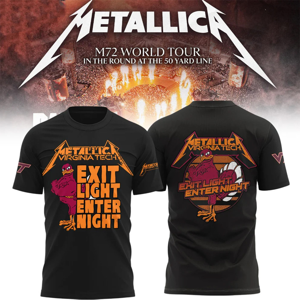 Metallica x Virginia Tech T-Shirt Music Gift Ideas For Guys