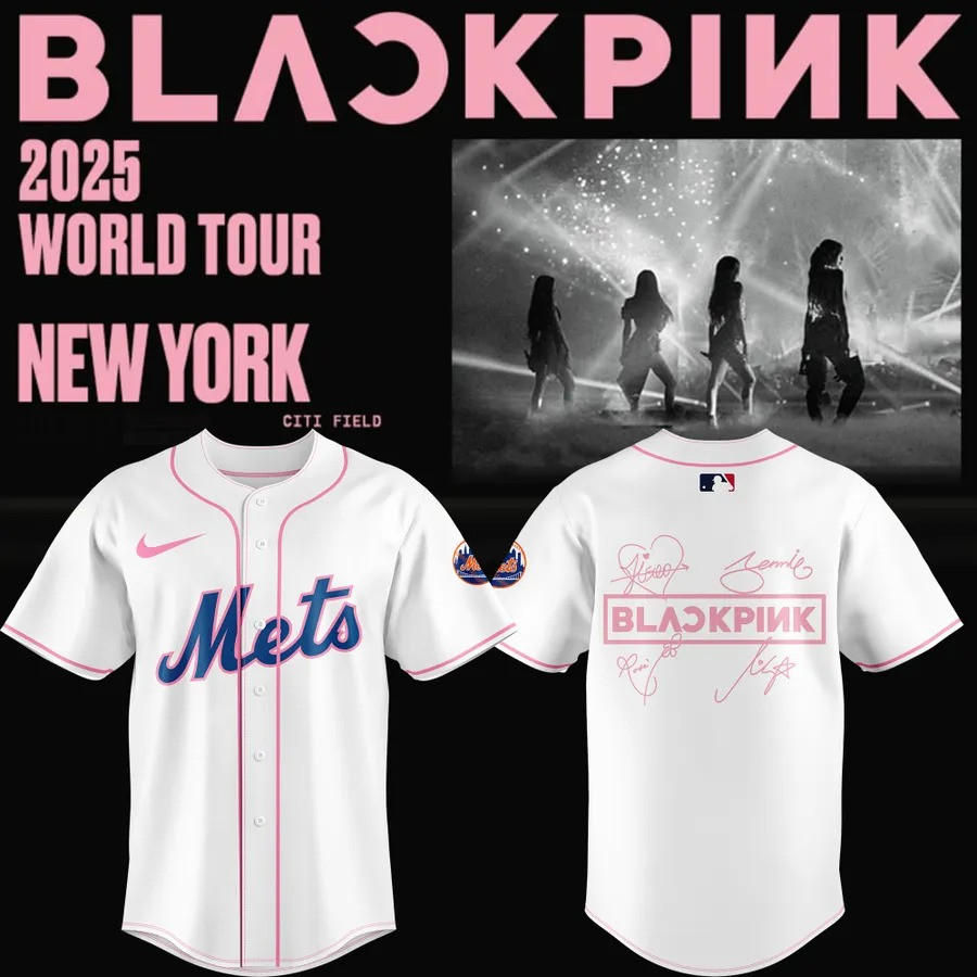 Mets x BLACKPINK Baseball Jersey 2025 Presents For Baseball Lovers