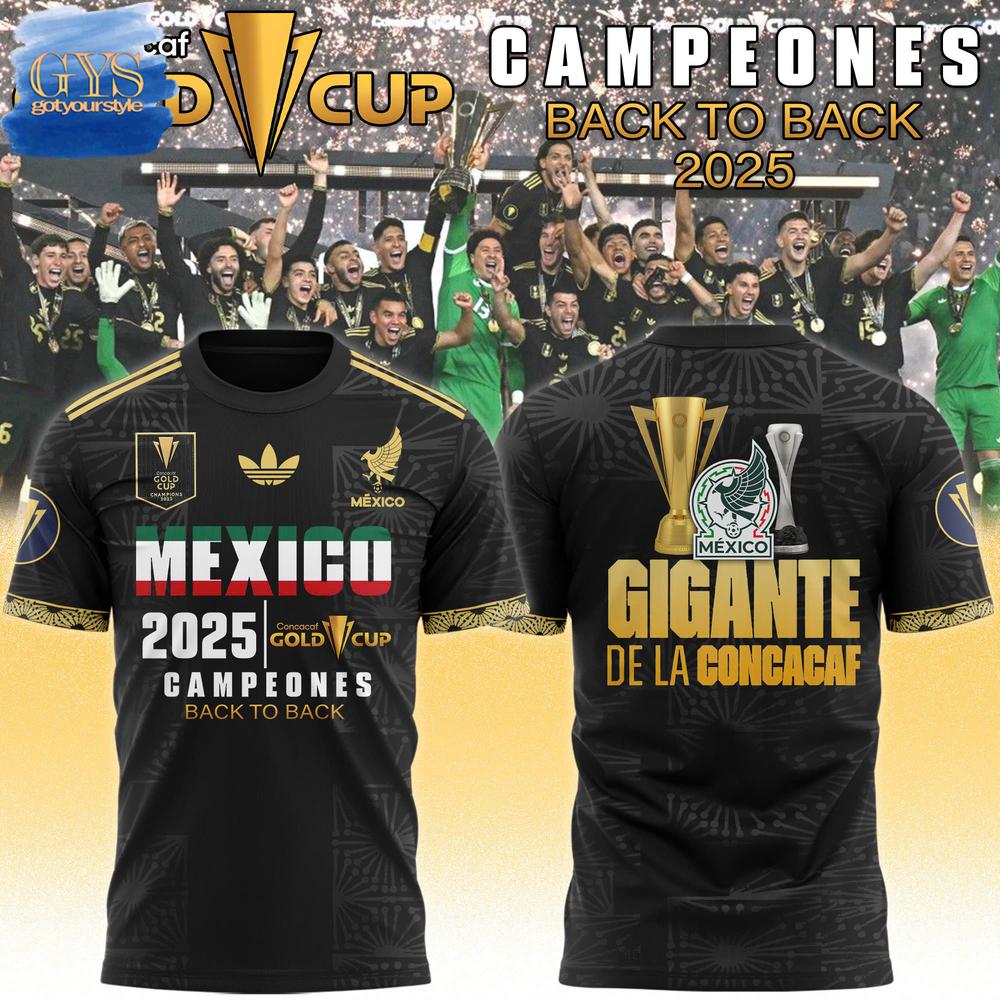 Mexico National Team Concacaf Gold Cup 2025 Champions T-Shirt Premium Merchandises