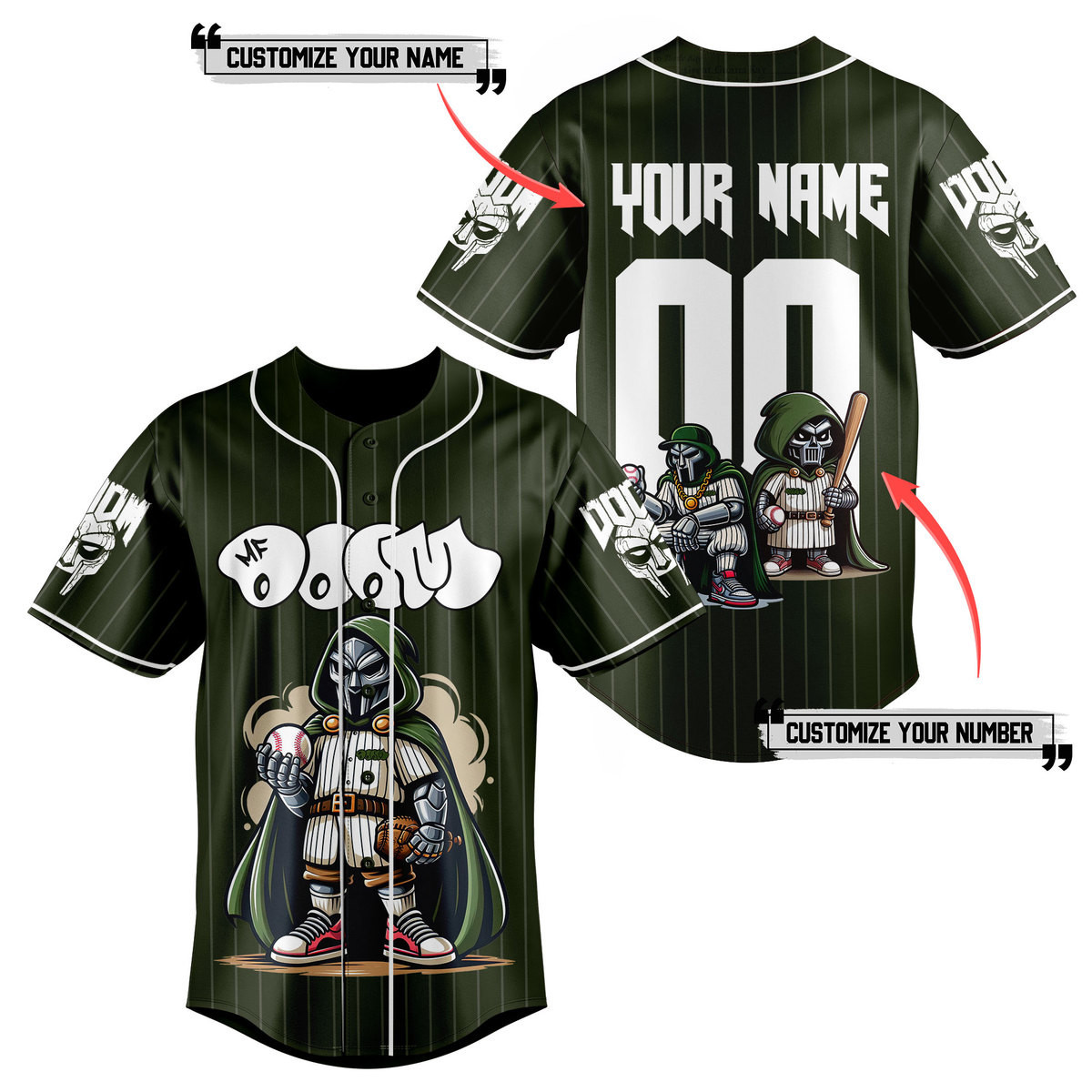 MF Doom Baseball Jersey For Fans
