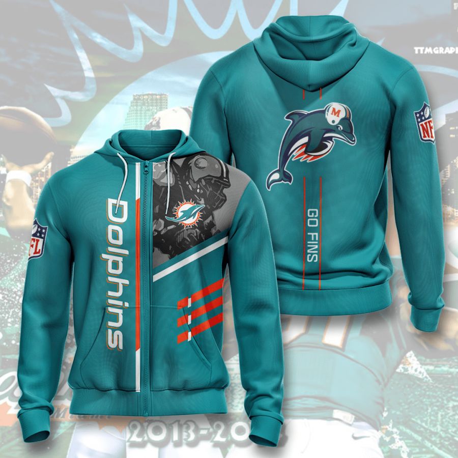 Miami Dolphins Basic V10 NFL Football Team Hoodie