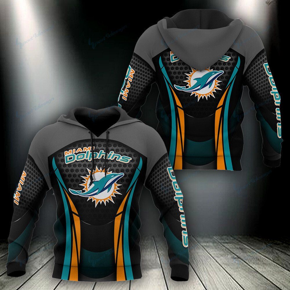 Miami Dolphins Basic V5 NFL Football Team Hoodie