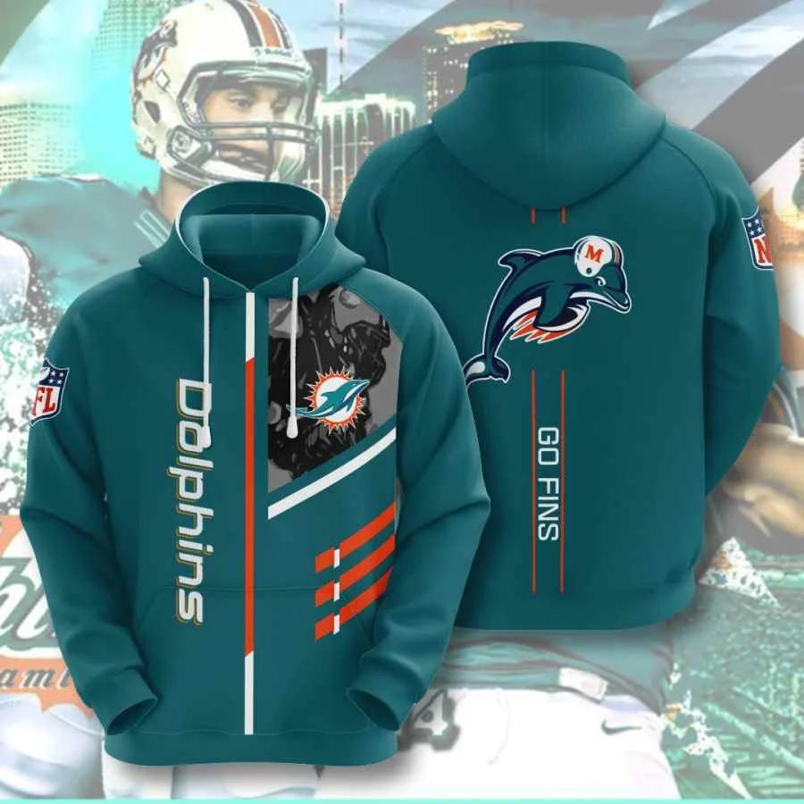Miami Dolphins Basic V8 NFL Football Team Hoodie