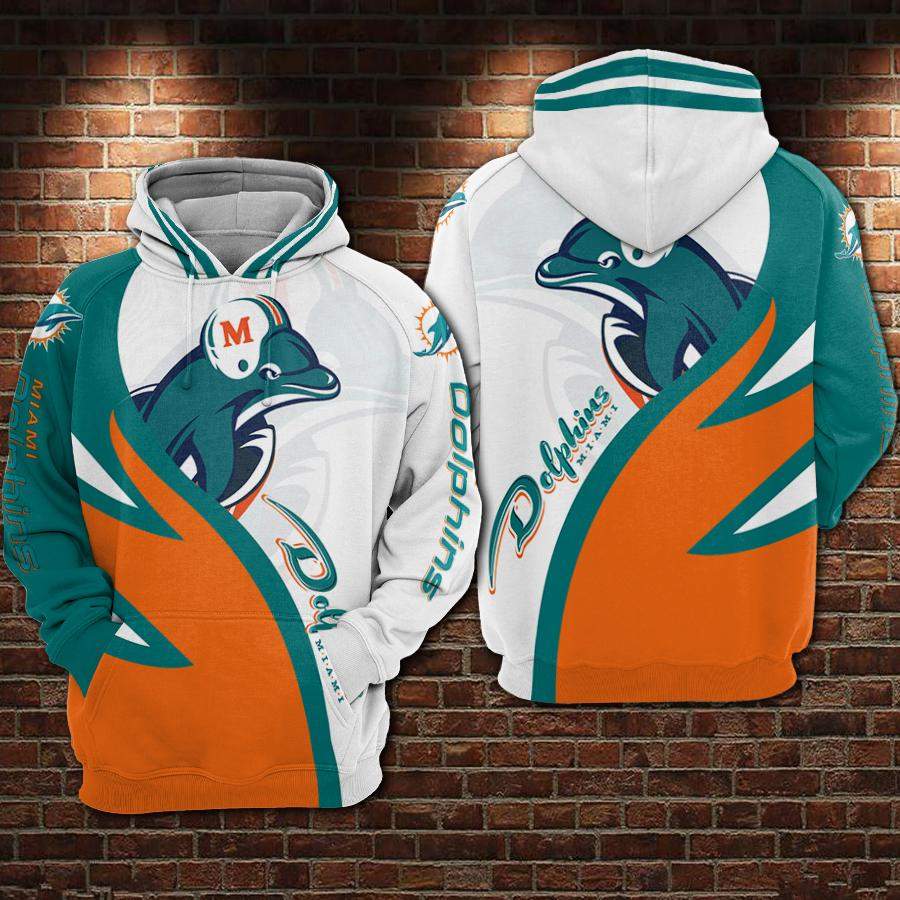 Miami Dolphins Basic V9 NFL Football Team Hoodie