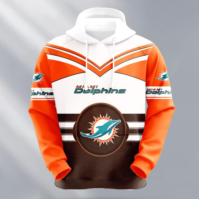 Miami Dolphins Logo NFL 3D Hoodie Version 213