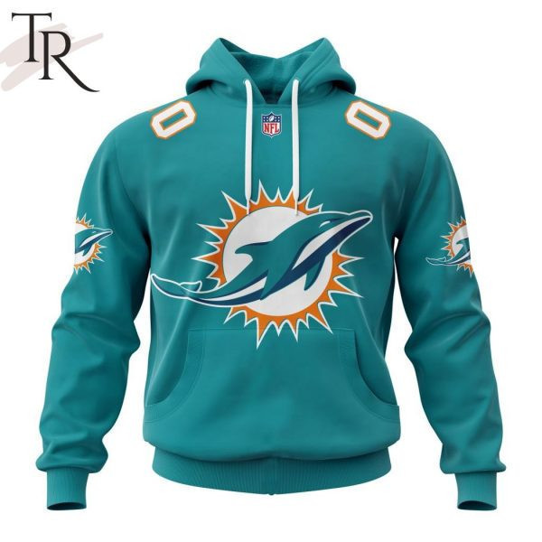 Miami Dolphins Personalized Name And Number NFL 3D Hoodie Version 87
