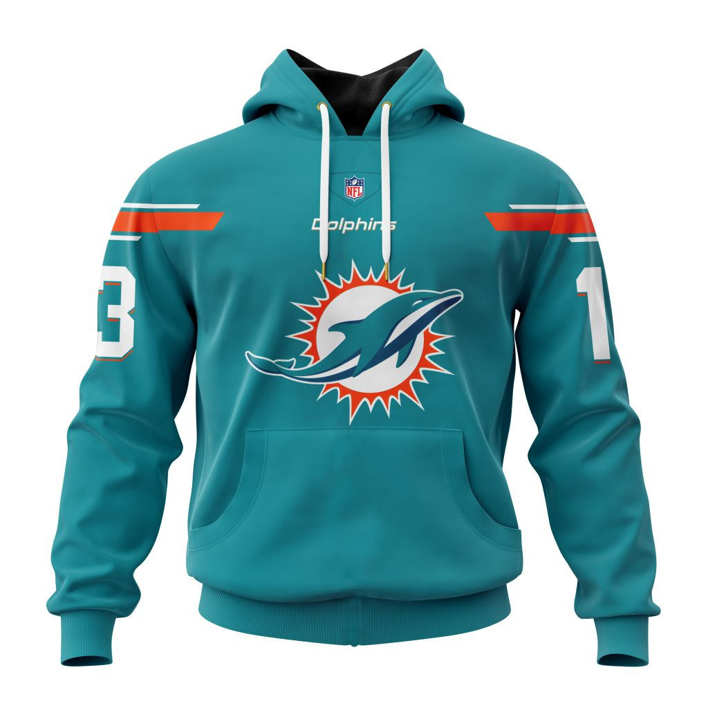 Miami Dolphins Specialized Design Personalized Letters Number V24101201 Hoodie
