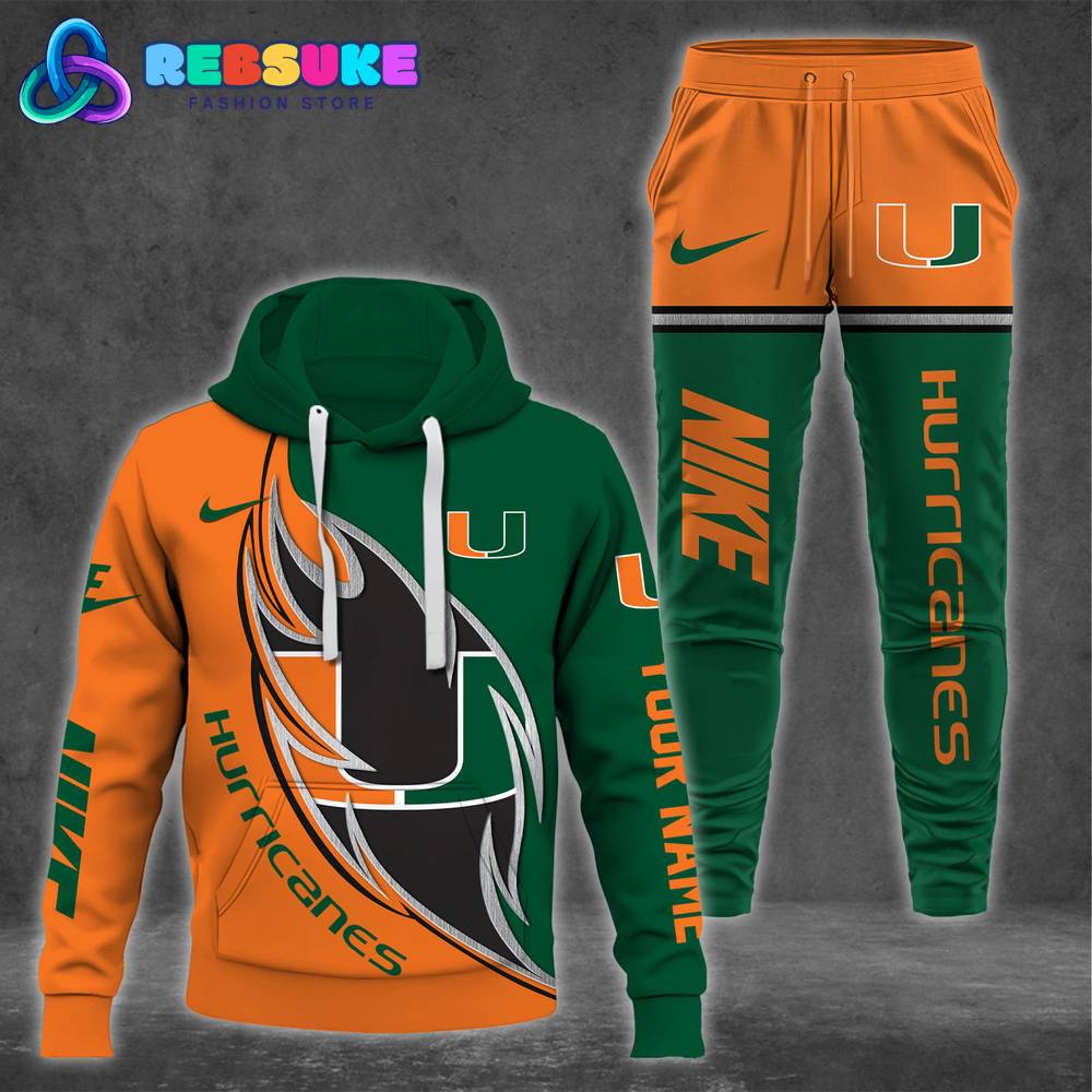 Miami Hurricanes NCAA 2024 Combo Hoodie, Pants Gift For Sport Music Fans