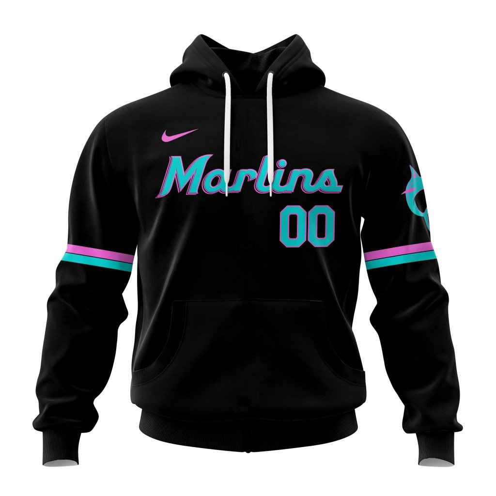 Miami Marlins Personalized Alternate Design Concept Hoodie